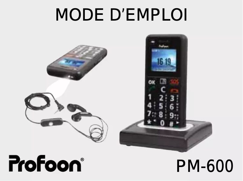 First page image of the manual for PM-600