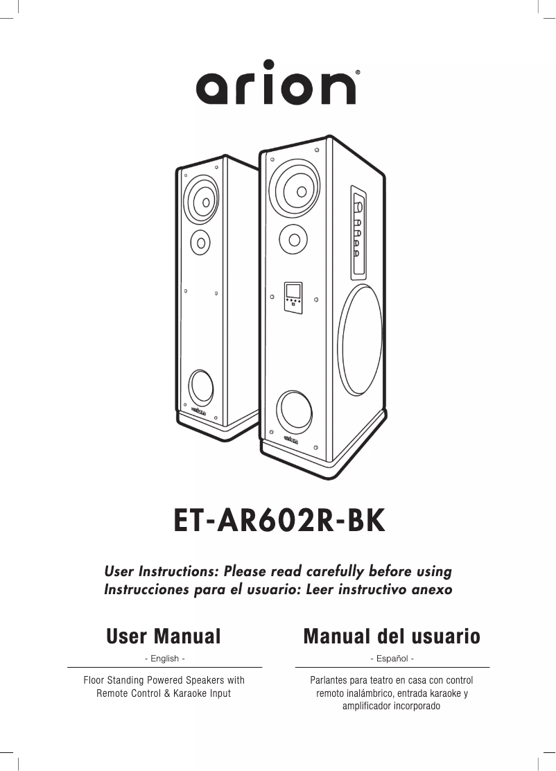 Page 1 of the manual User Manual Eagle Arion ET-AR602R