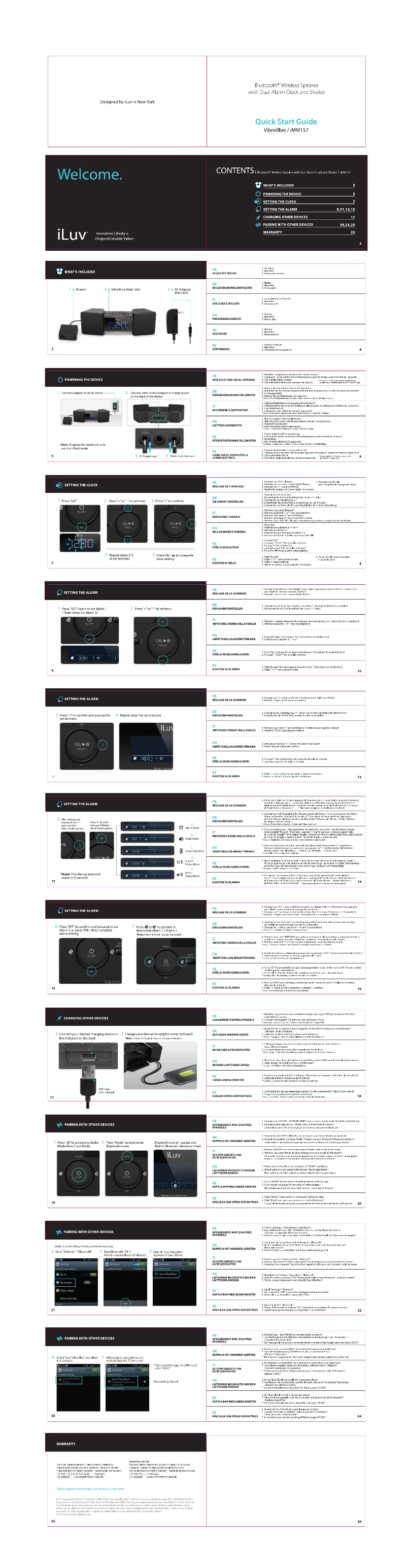 Page 1 of the manual User Manual iLuv iMM157