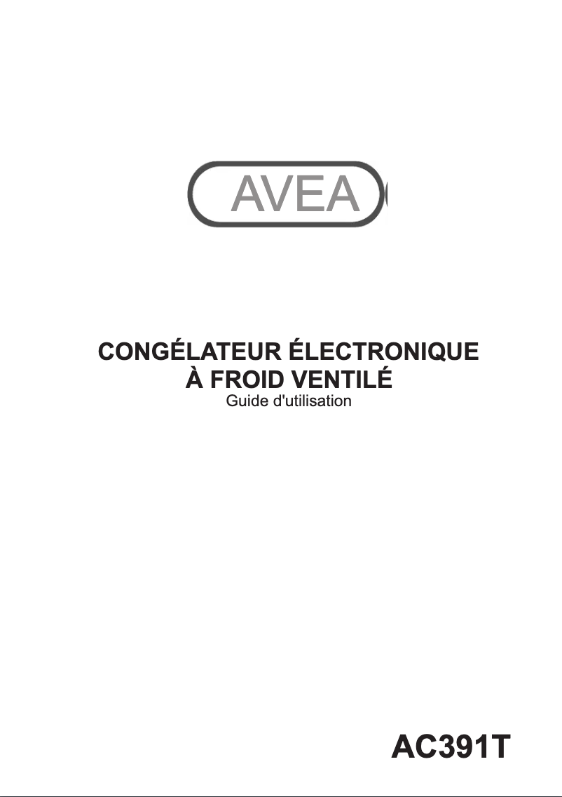 Page 1 of the manual User Manual AVEA AC391TA+