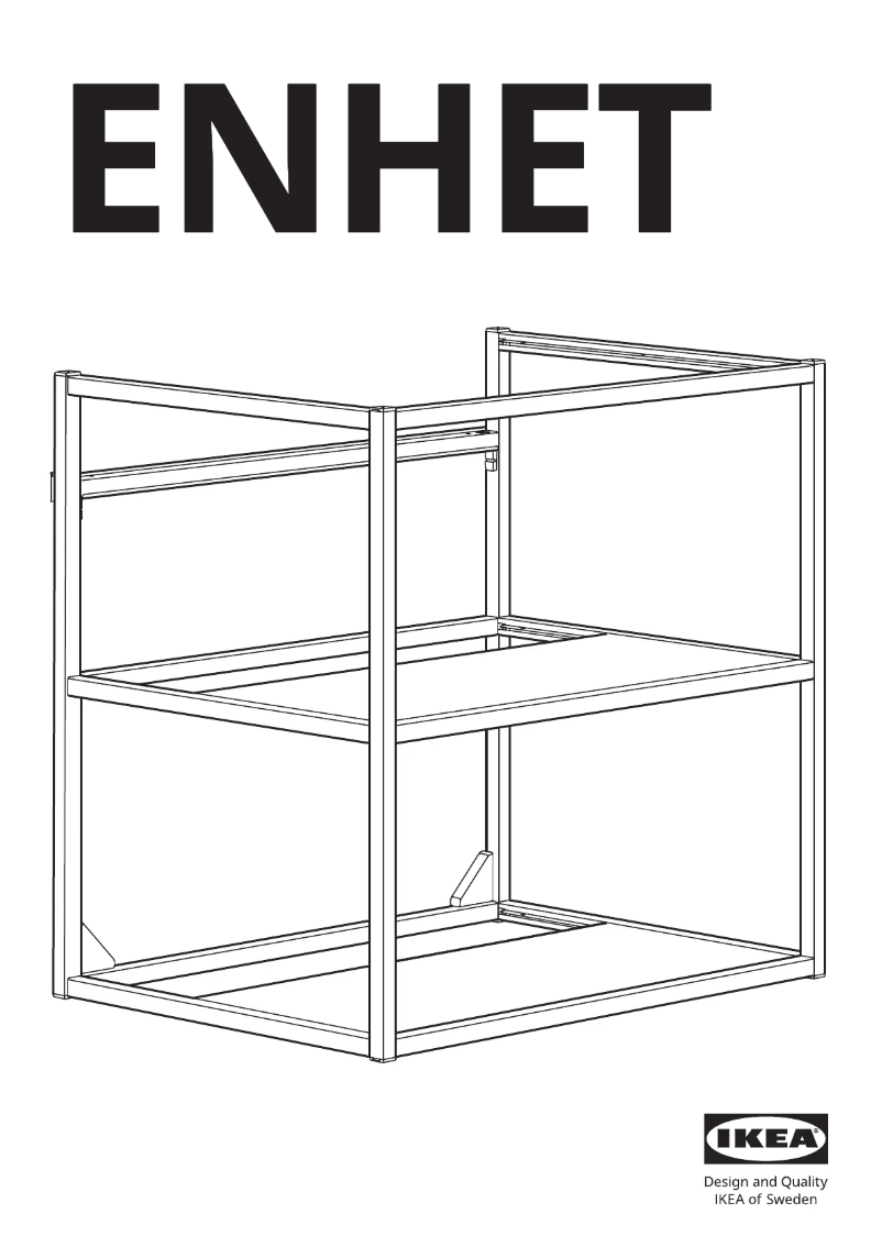 Page 1 of the manual User Manual Ikea ENHET 905.158.82