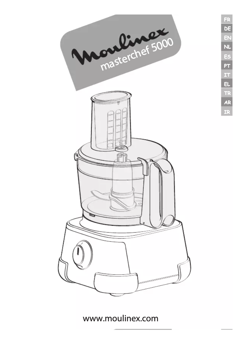 Page 1 of the manual User Manual Moulinex Masterchef 5000