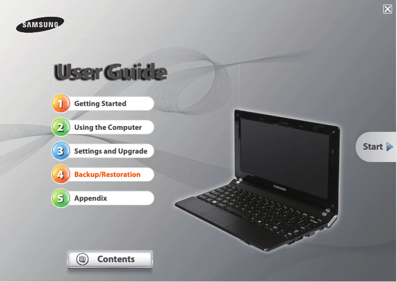 First page image of the manual for NT-N145P