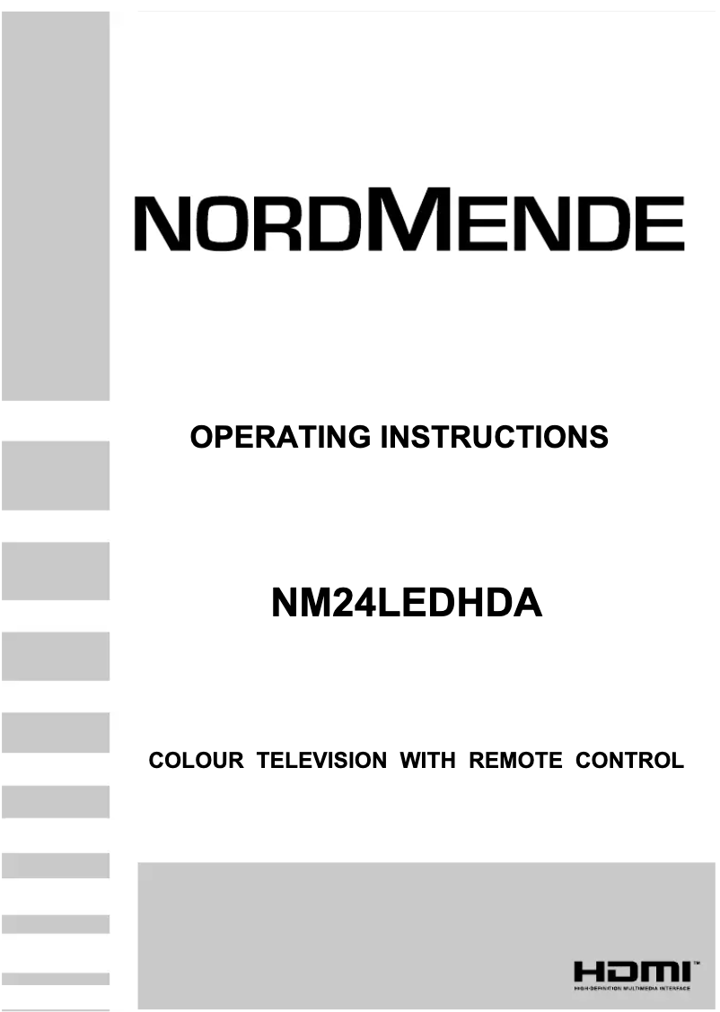 Page 1 of the manual User Manual Nordmende NM24LEDHDA