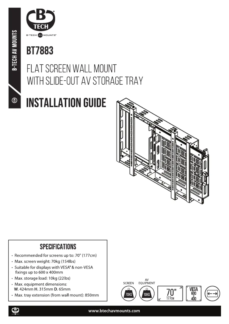 First page image of the manual for BT7883