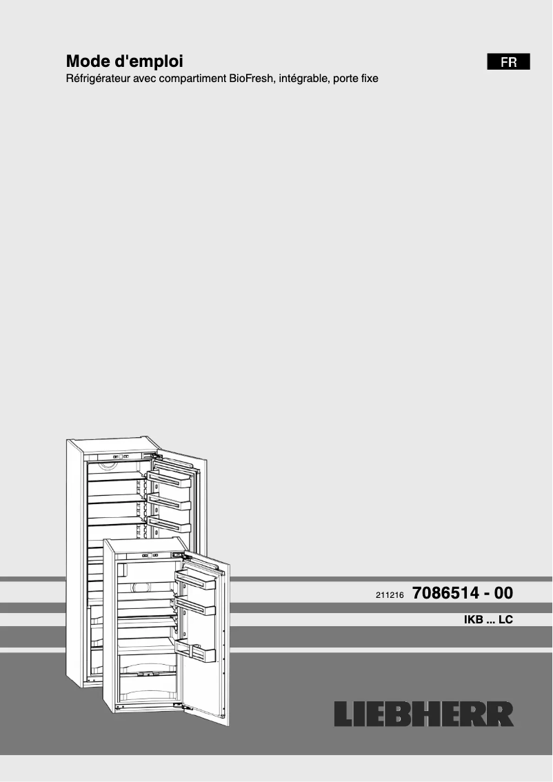 First page image of the manual for IKB 2724 Comfort BioFresh