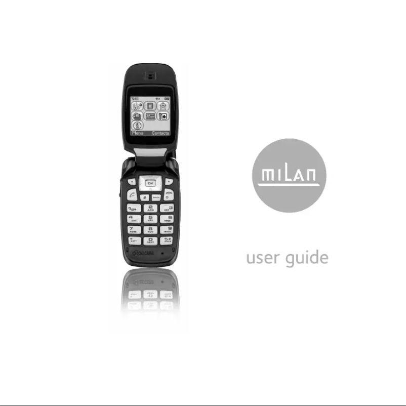 Page 1 of the manual User Manual Kyocera Milan KX9b
