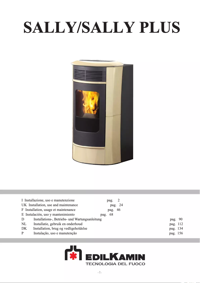 First page image of the manual for SALLY