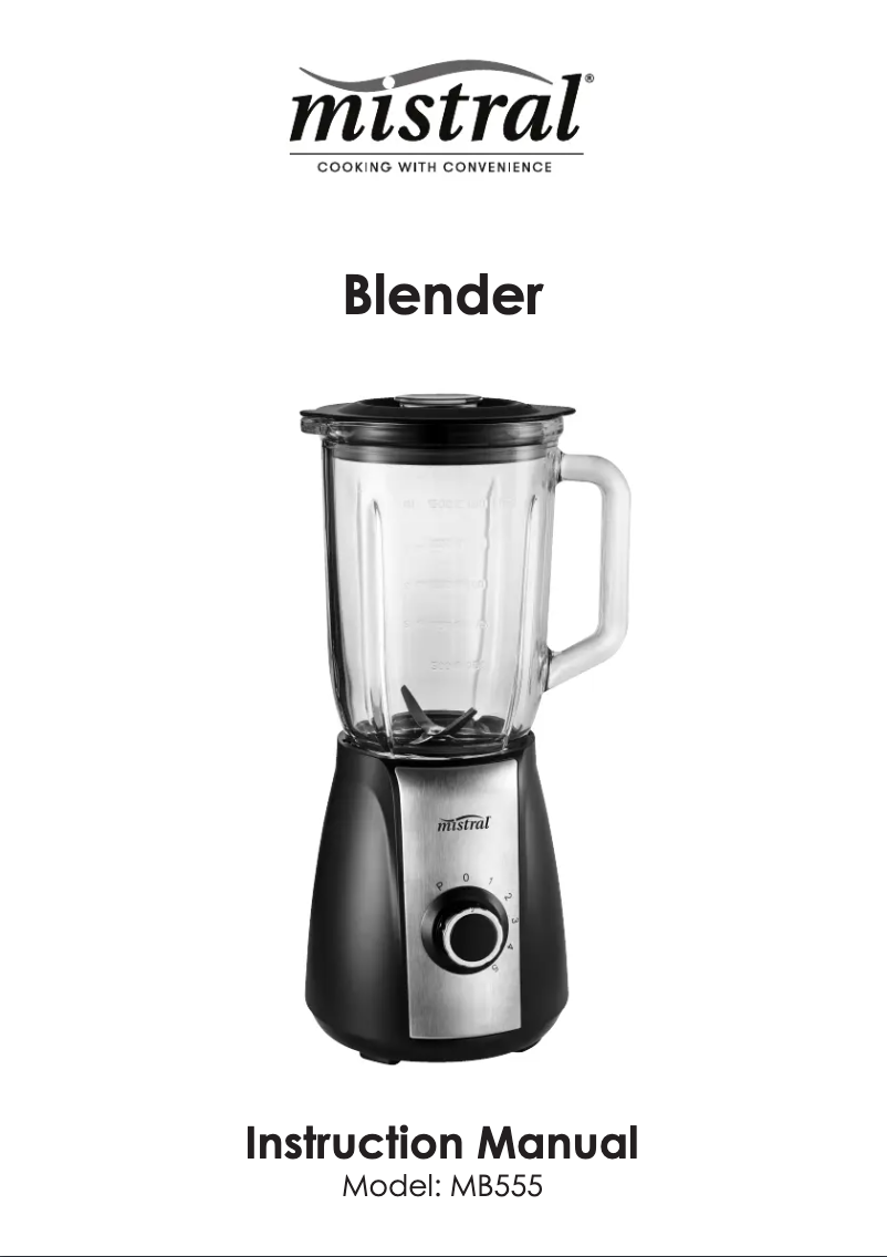 First page image of the manual for MB555