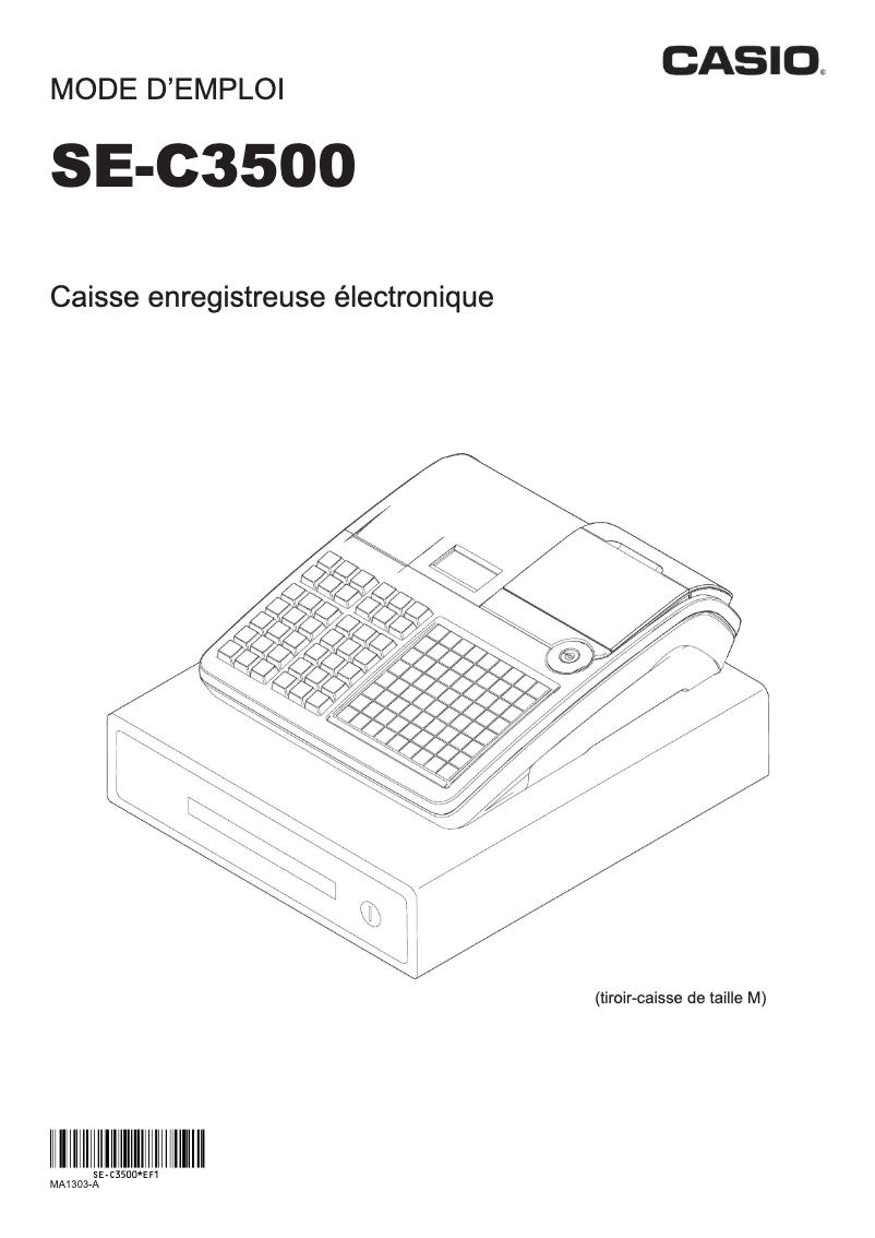 Page 1 of the manual User Manual Casio SE-C3500