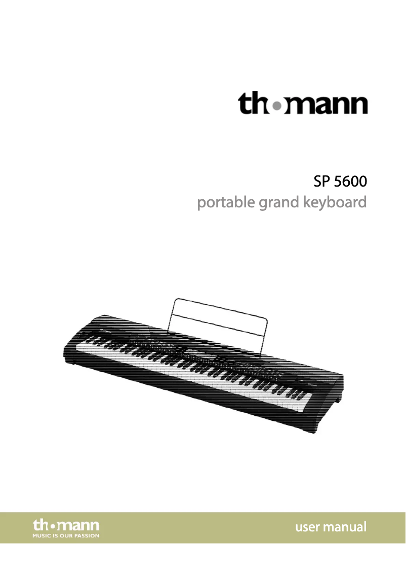 Image de la première page du manuel de l'appareil SP-5600