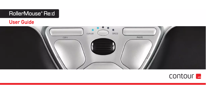 First page image of the manual for RollerMouse Re:d