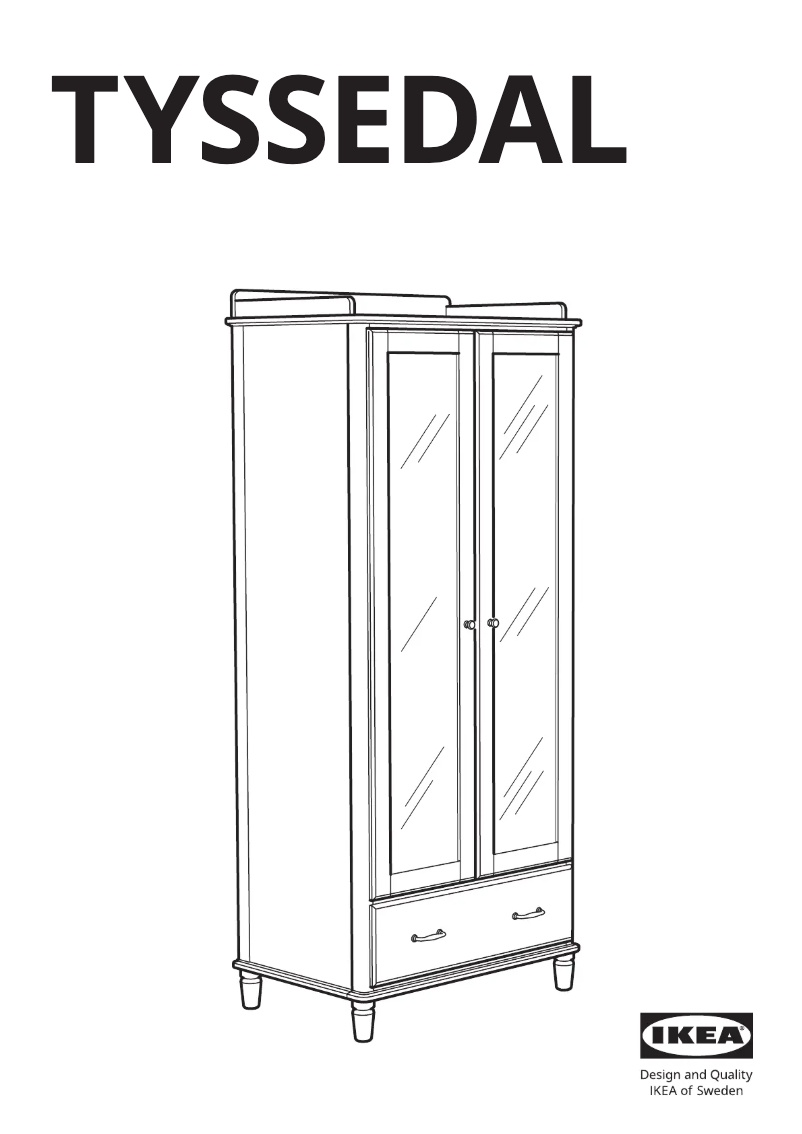 First page image of the manual for TYSSEDAL 002.981.28