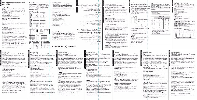 First page image of the manual for MWE 650 Bronze-v2