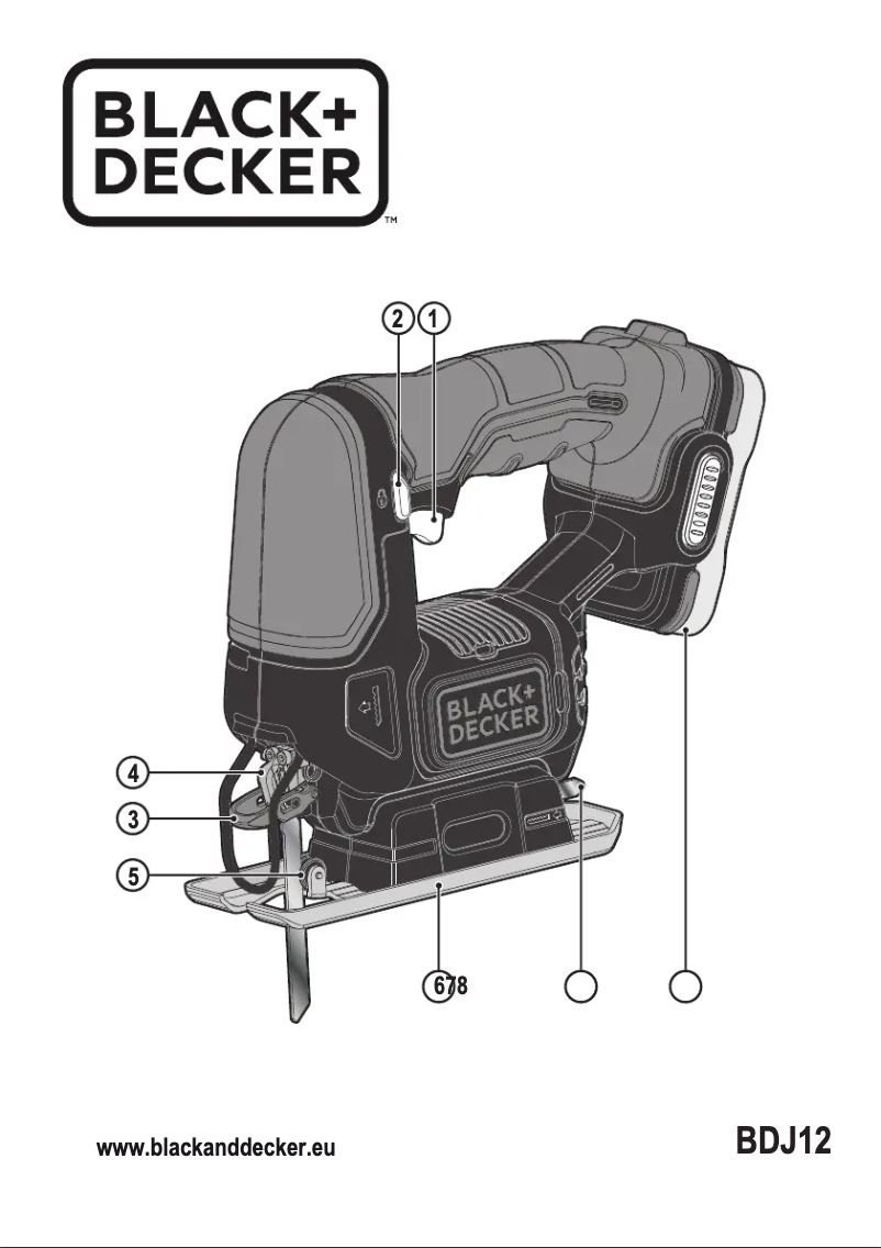 Page 1 of the manual User Manual Black & Decker BDJ12