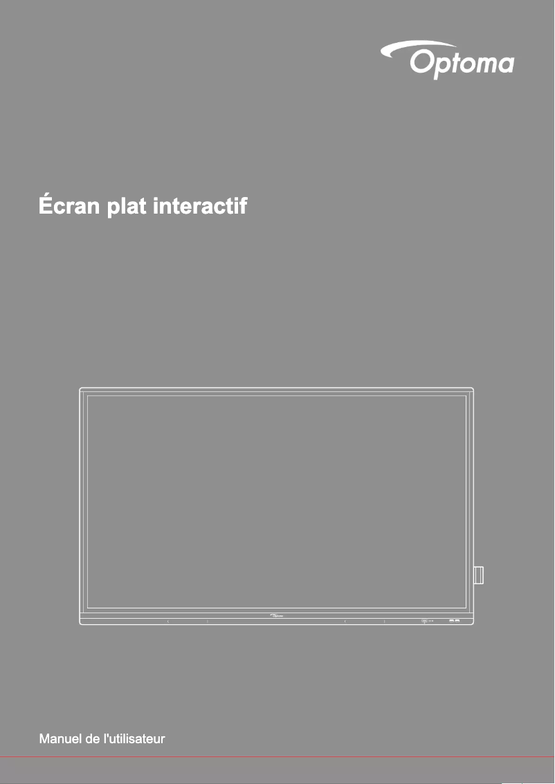 Page 1 of the manual User Manual Optoma 5652RK