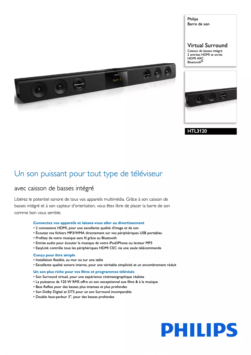 First page image of the manual for HTL3120