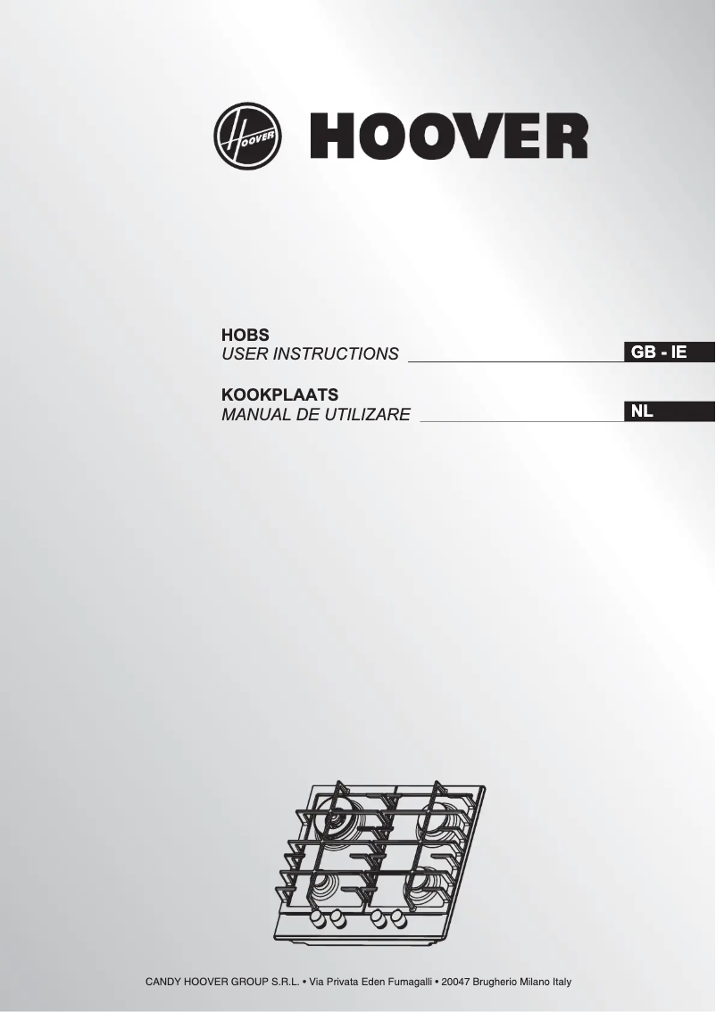 Page 1 of the manual User Manual Hoover HHG7WL5WMX