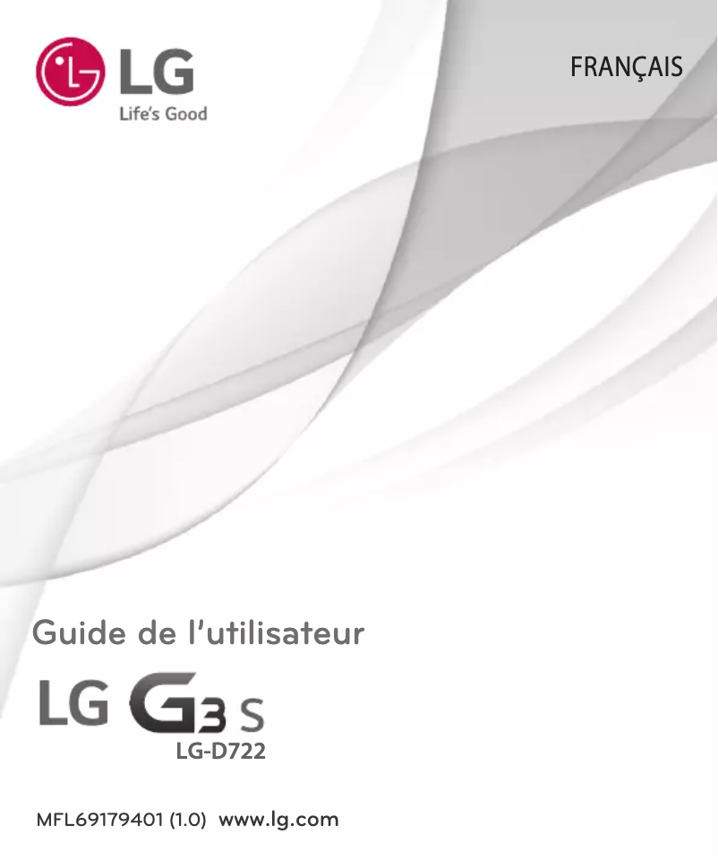 Page 1 of the manual User Manual LG G3 s