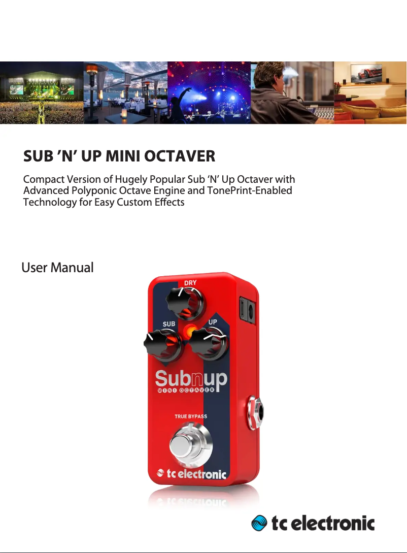First page image of the manual for Sub'N'Up Mini Octaver