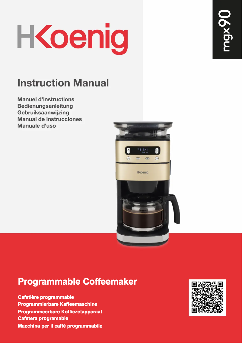 First page image of the manual for MGX90