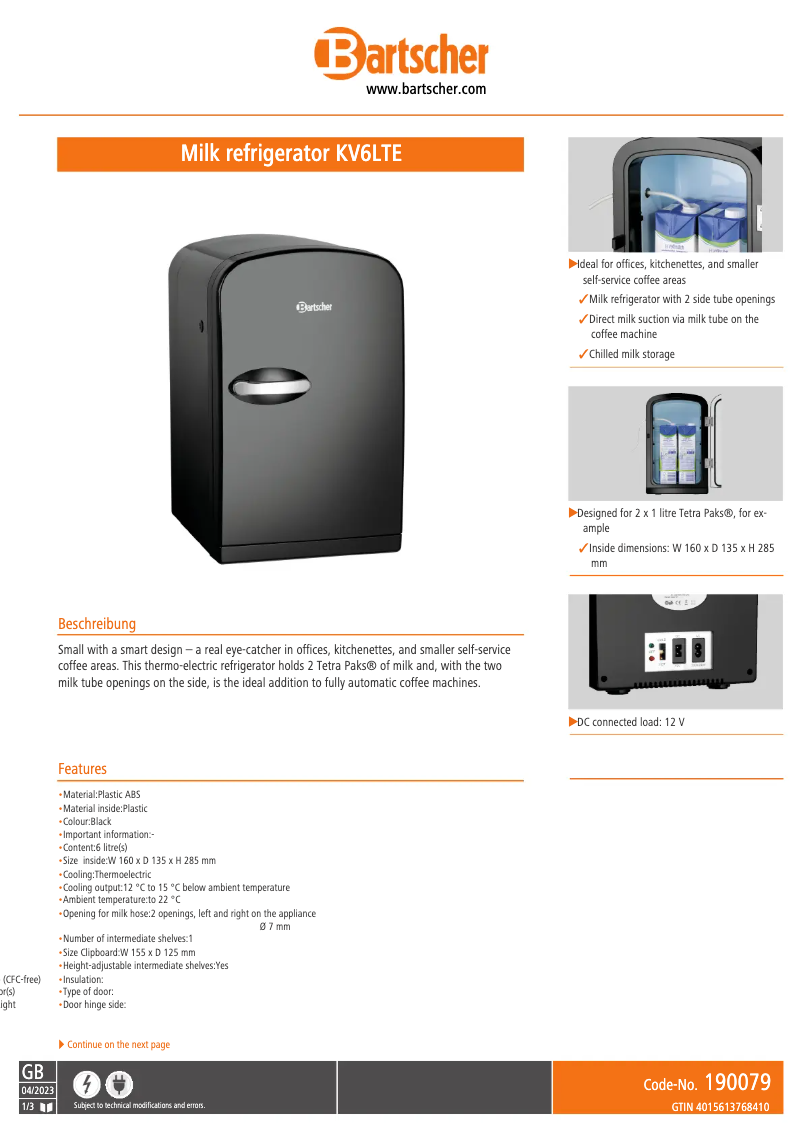 Image de la première page du manuel de l'appareil KV6LTE