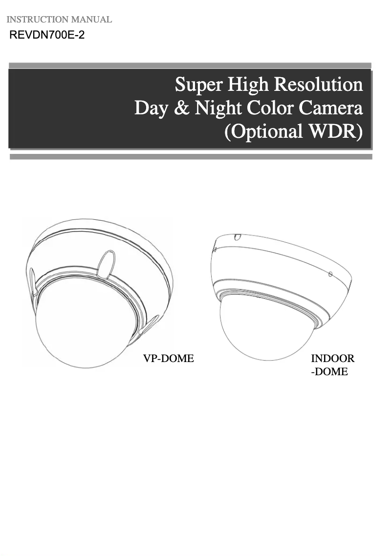 Page 1 of the manual User Manual REVO REVDN700E-2