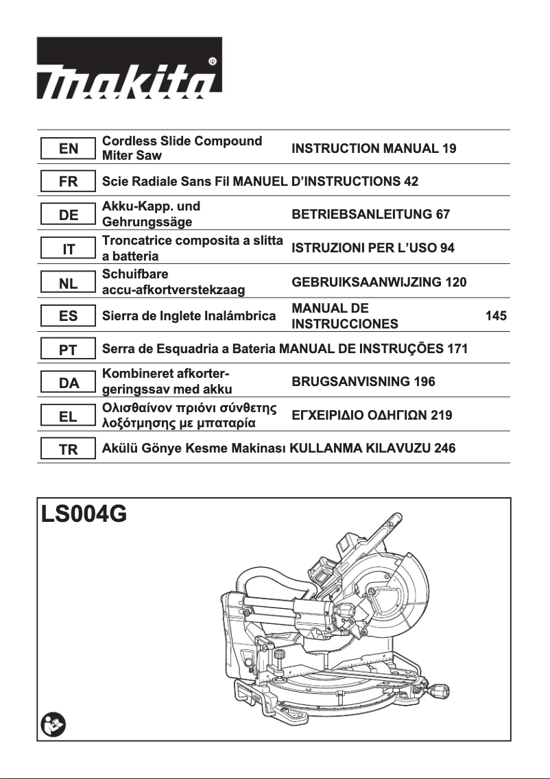 Page 1 of the manual User Manual Makita LS004GZ01