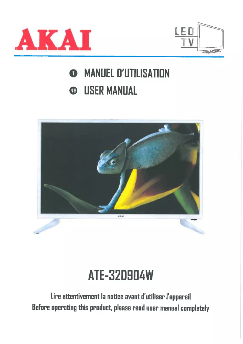 Page 1 of the manual User Manual AKAI ATE-32D904W