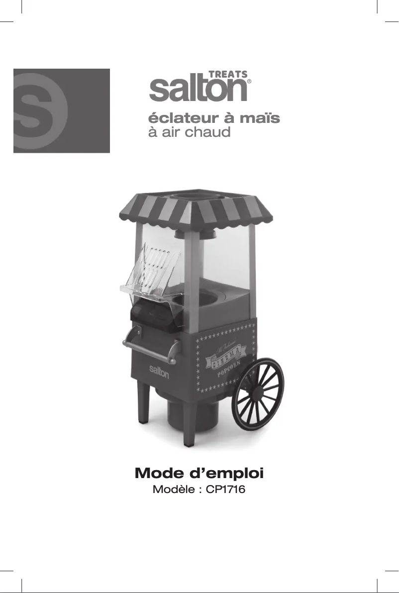 Page 1 of the manual User Manual Salton CP1716