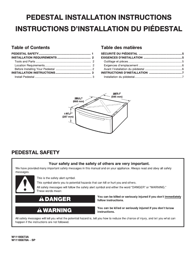 First page image of the manual for WFP2411GX