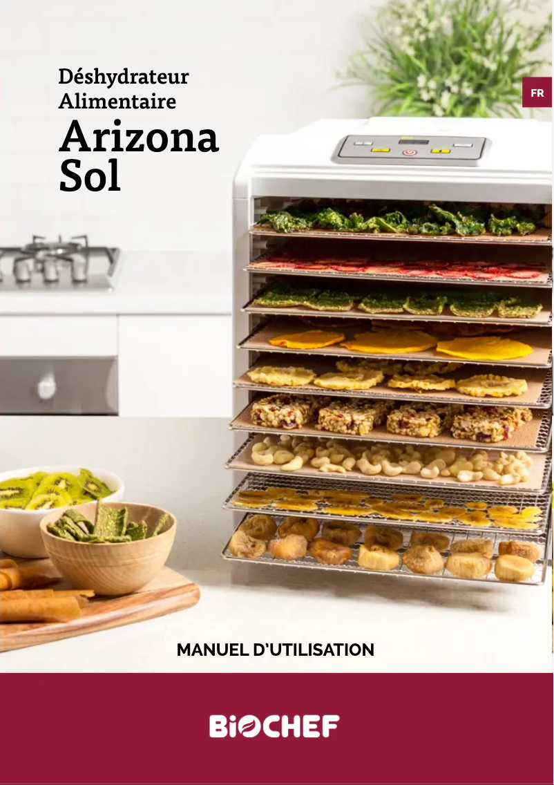 Page 1 of the manual User Manual BioChef Arizona Sol