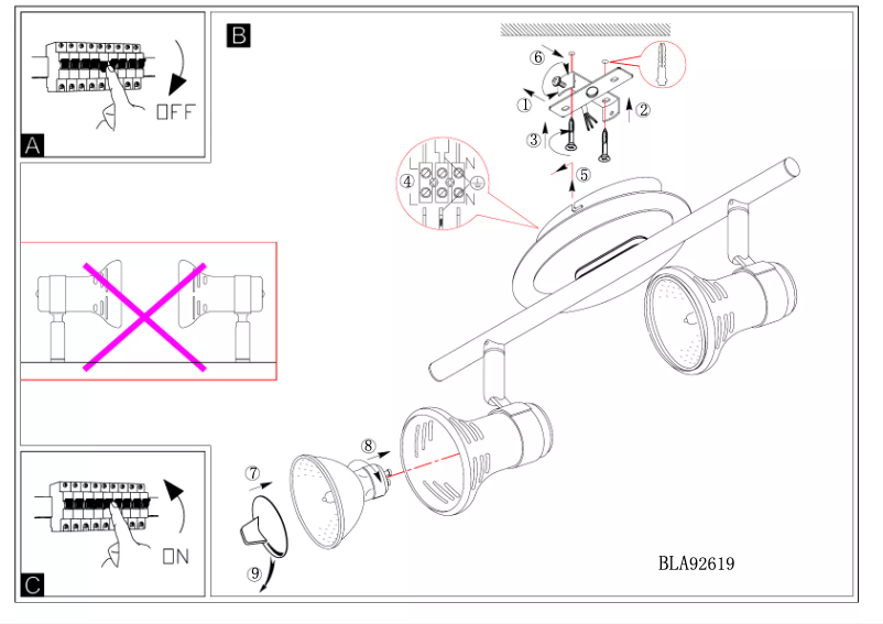Page 1 of the manual User Manual Eglo Ripari