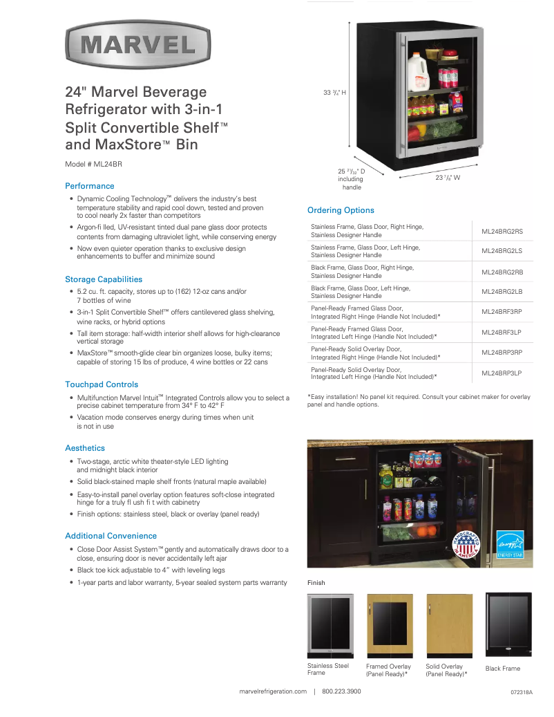 First page image of the manual for ML24BRP3LP