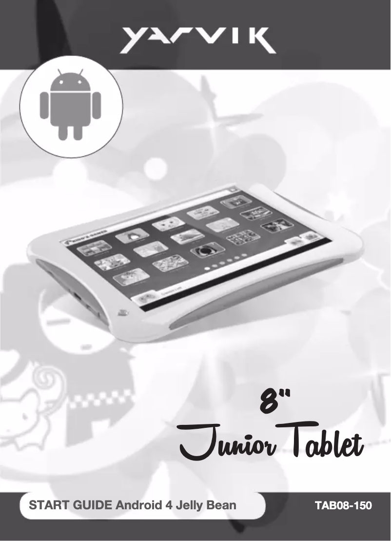 First page image of the manual for Junior TAB08-150