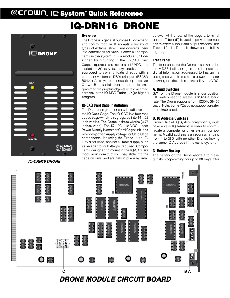 First page image of the manual for DRN-16