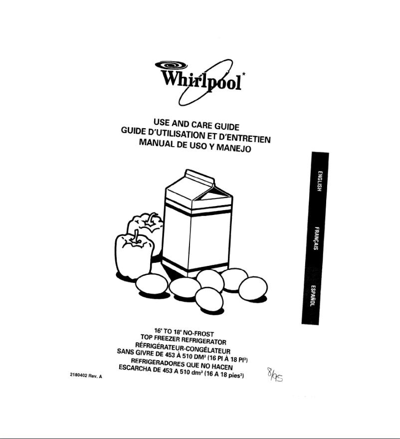 Page 1 of the manual User Manual Whirlpool ET16JMXDW00