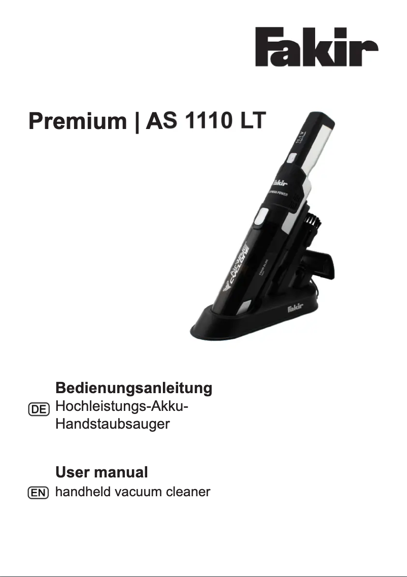 First page image of the manual for Premium AS 1110 LT