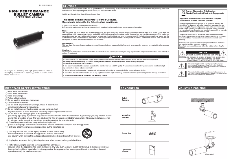 Page 1 of the manual User Manual EverFocus EMC700