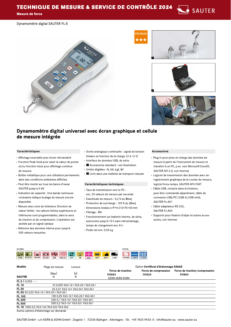 First page image of the manual for FL 1K