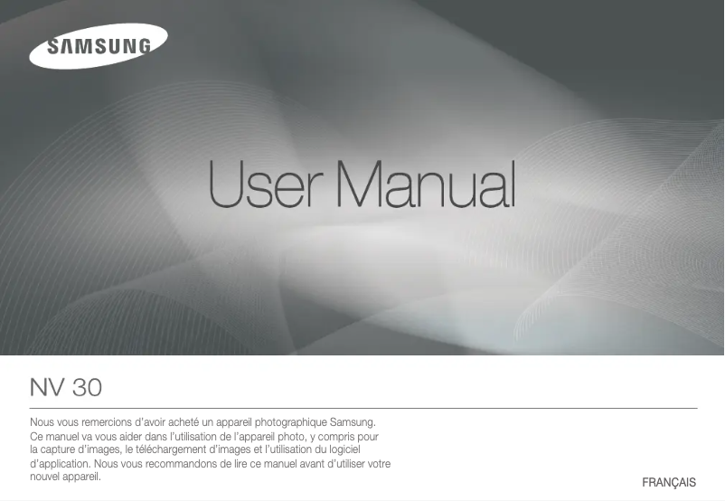 First page image of the manual for NV30