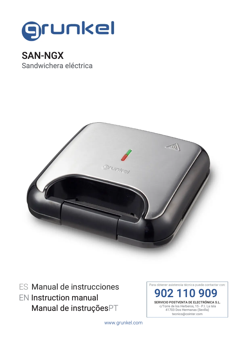 First page image of the manual for SAN-NGX