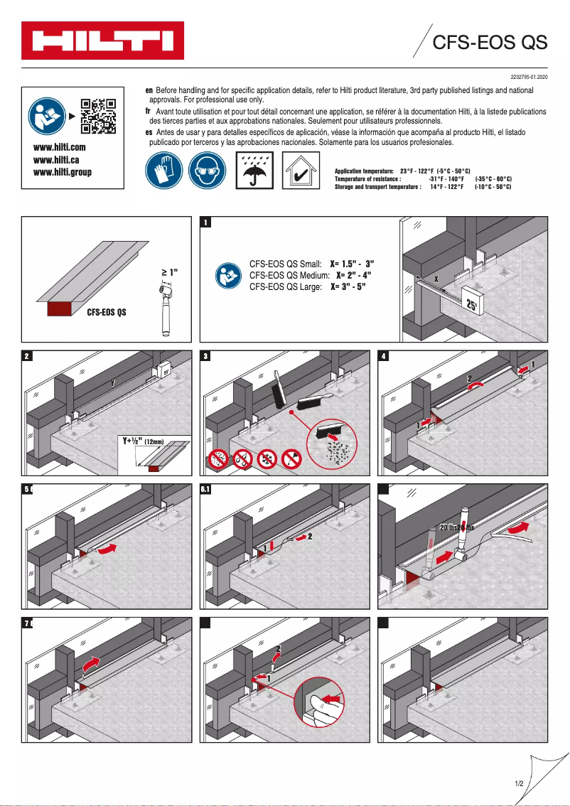 First page image of the manual for CFS-EOS QS