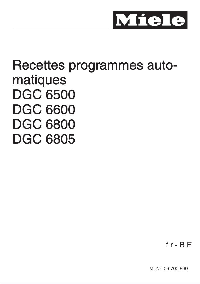 First page image of the manual for DGC 6660 XXL CS