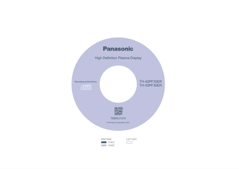 First page image of the manual for TX-50PF30ER