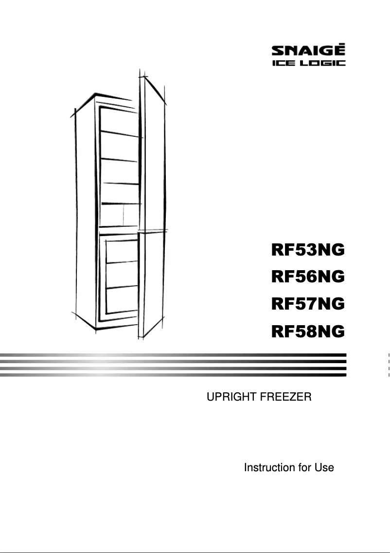 First page image of the manual for Glassy RF58NG-P7JJNFS
