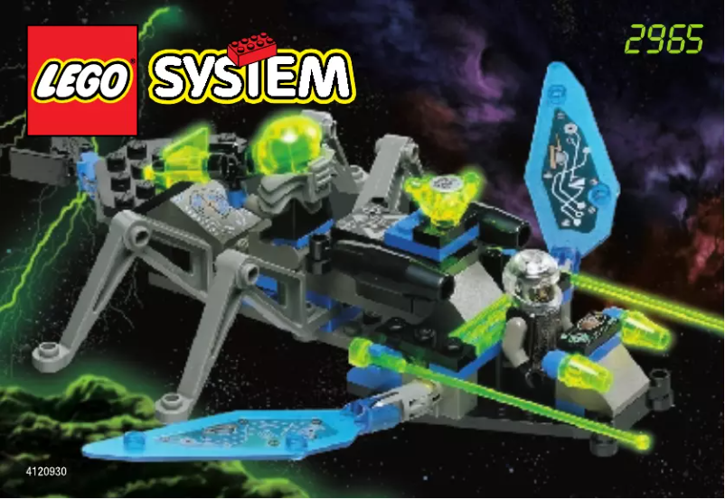 Page 1 of the manual User Manual Lego Space 2965