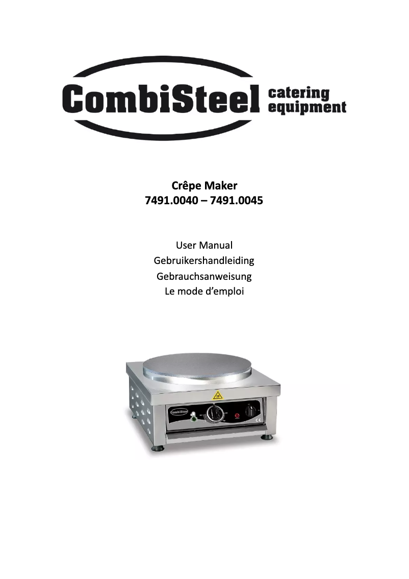 Page 1 of the manual User Manual CombiSteel 7491.0045