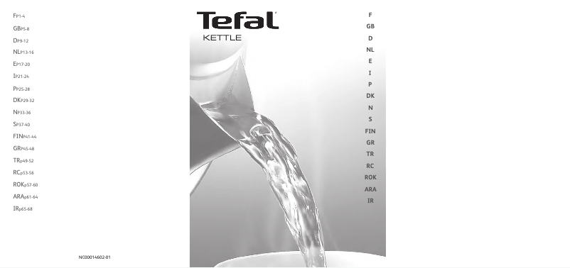 Page 1 of the manual User Manual Tefal BF812832