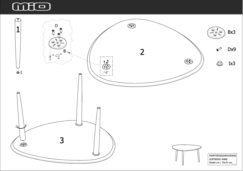 First page image of the manual for Anne